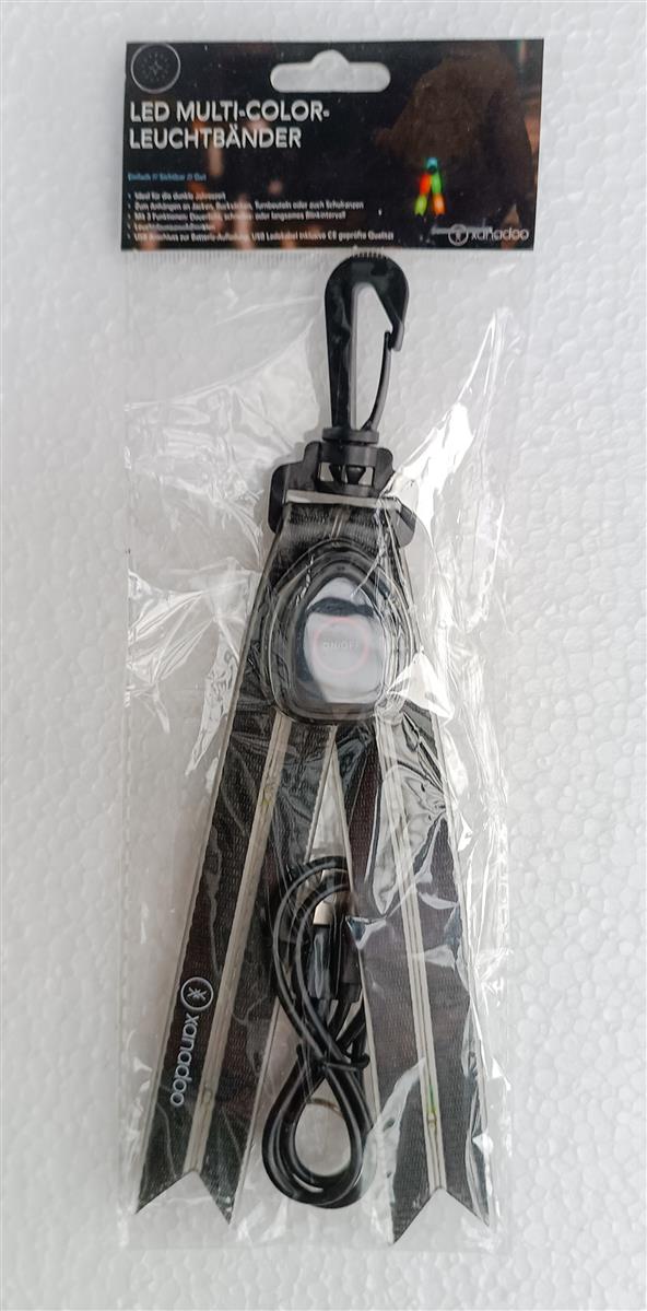 Xanadoo LED Lichtbänder für Ranzen + Rucksäcke Black Xanadoo LED Lichtbänder für Ranzen + Rucksäcke Black