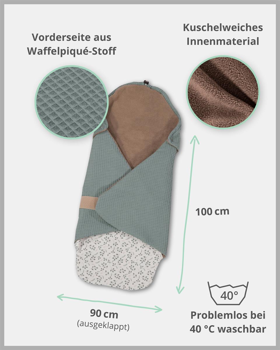 Ullenboom Einschlagdecke Ganzjährig FLORAL GRÜN