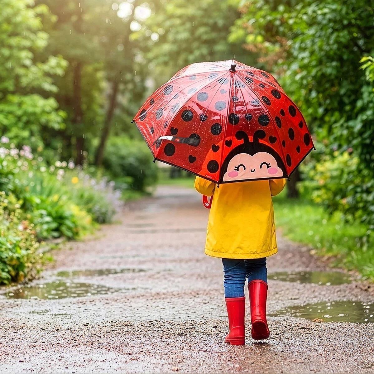 Legami Dancin´in the Rain Kinderregenschirm Ladybug