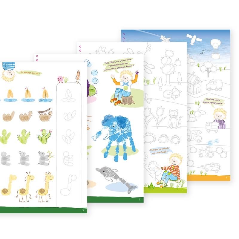 Trendhaus Malbuch Fingerstempel Kreativ-Malbuch Trendhaus Malbuch Fingerstempel Kreativ-Malbuch