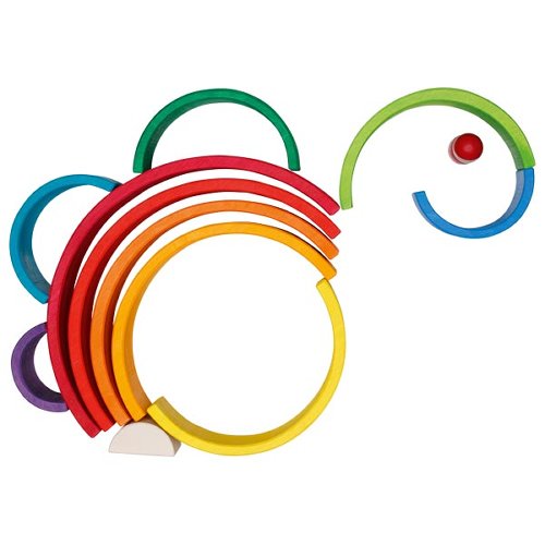 Goki Bausteine Regenbogen bunt