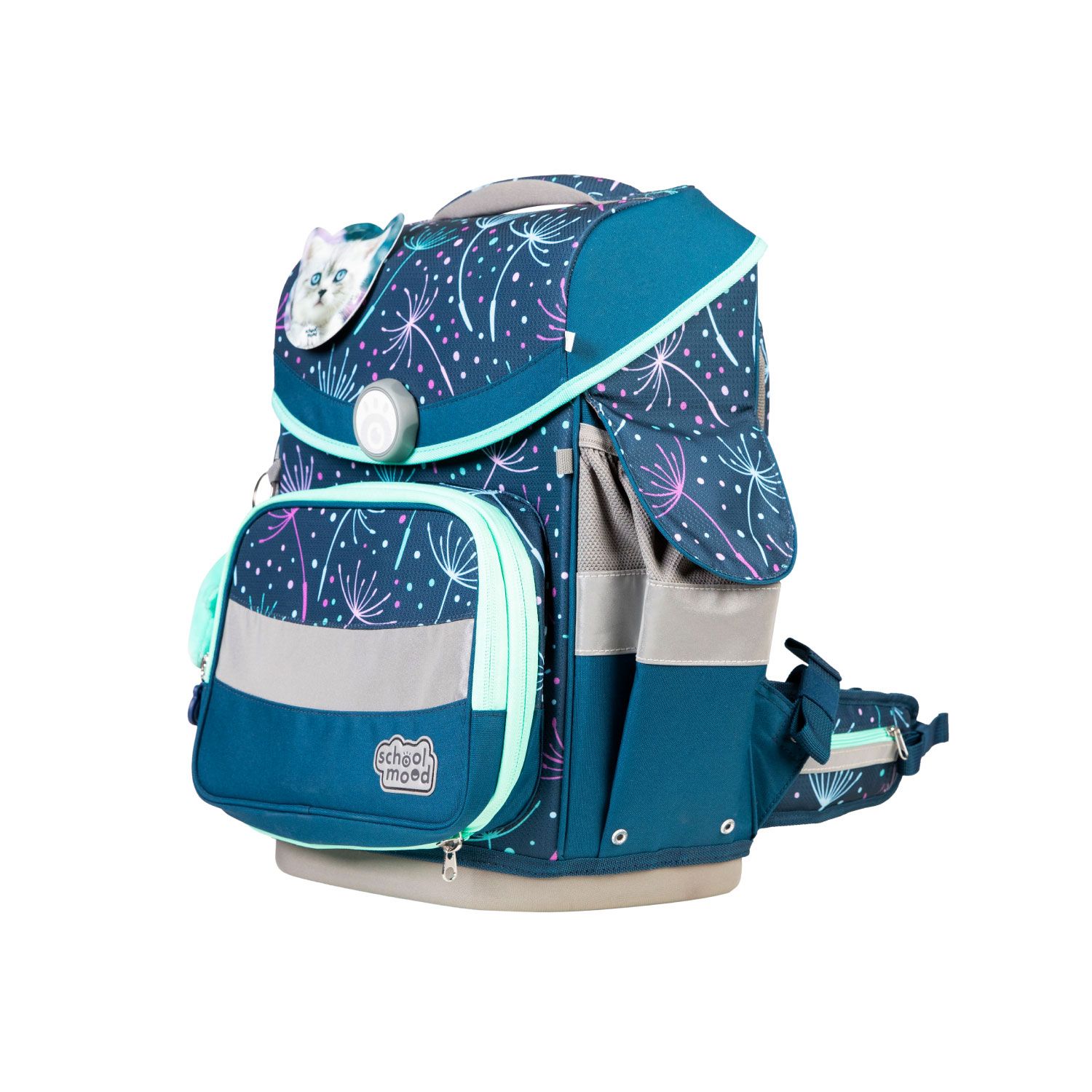 School-Mood Timeless Pro Schulranzen-Set 2025 7-tlg. Lina (Kätzchen)