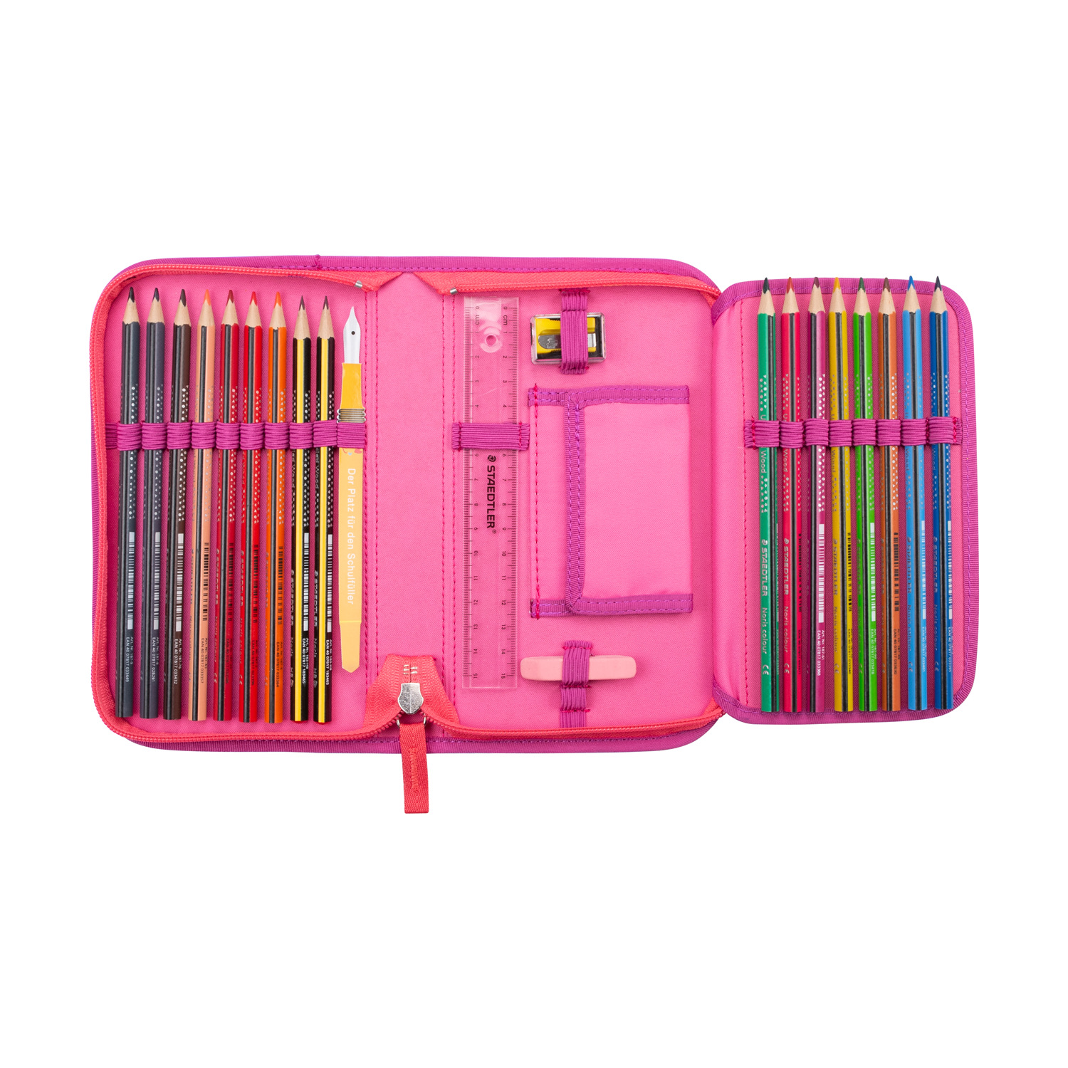 Der Die Das Schulranzen-Set Ergoflex 2025 5 tlg. Roses