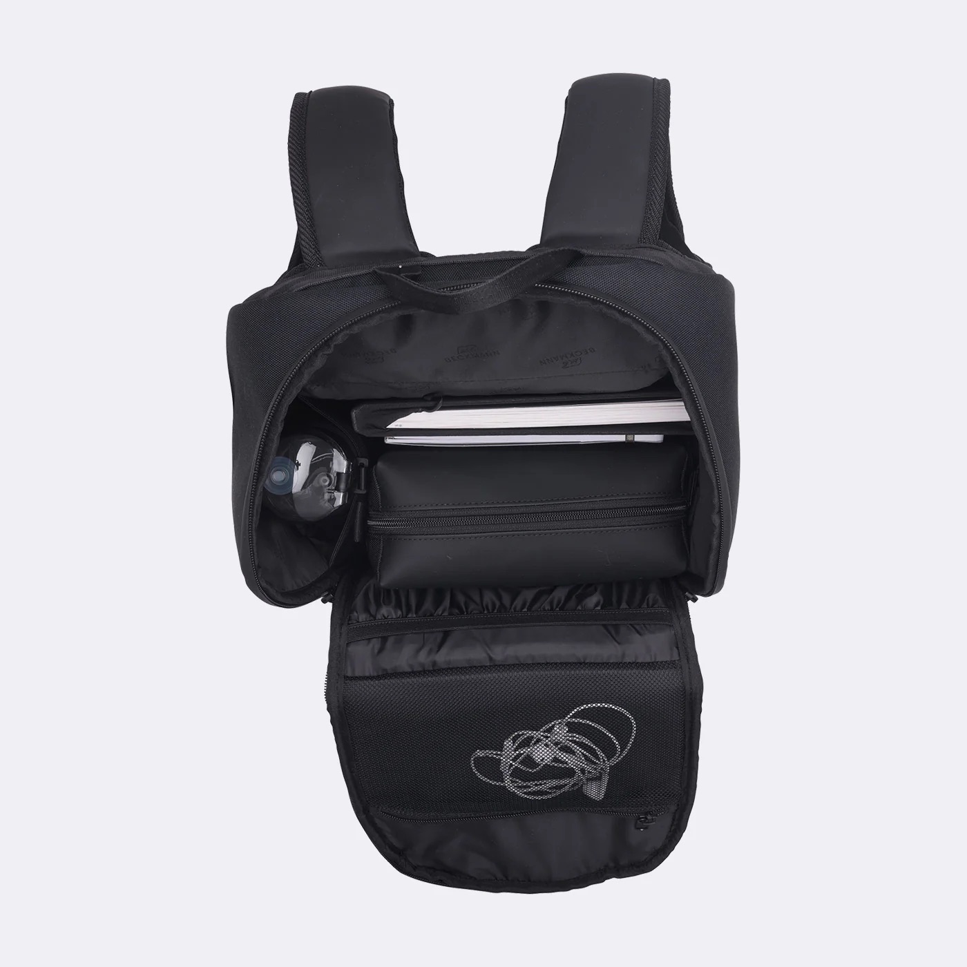 Beckmann Street Bold Schulrucksack Black