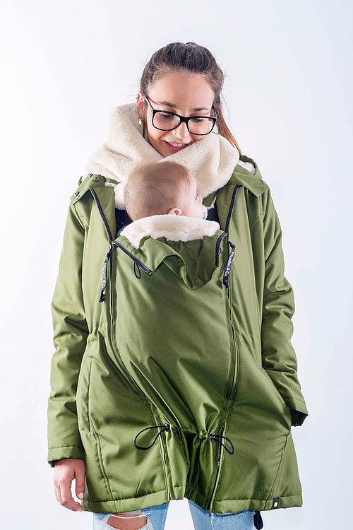 Wombat Tragejacke Wallaby 2.0 grün/creme S