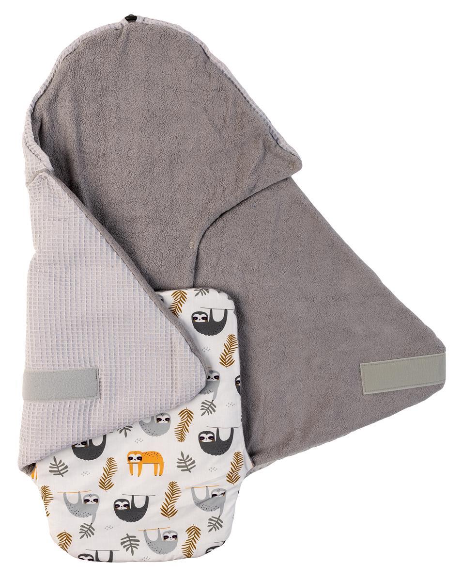 Ullenboom Einschlagdecke Ganzjährig Waffelpiqué Graue Faultiere