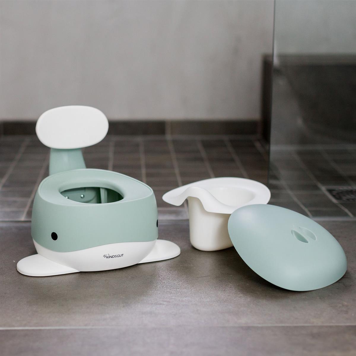 Kindsgut Kindertöpfchen Wal Aquamarin
