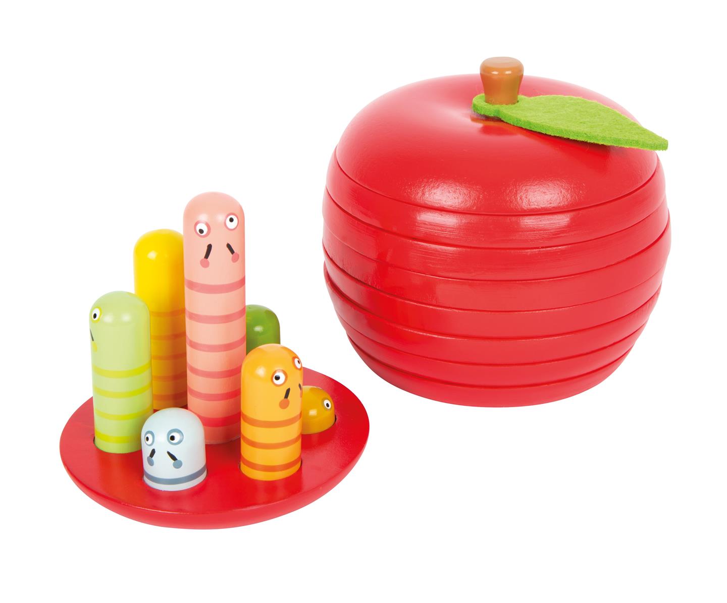 small foot Lernspiel Logisteck Apfel Rot
