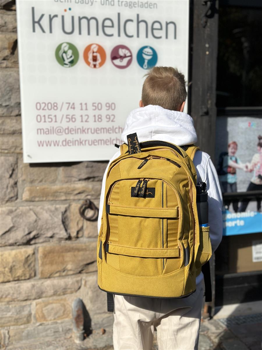 satch Pack Schulrucksack Retro Honey SET satch Pack Schulrucksack Retro Honey SET