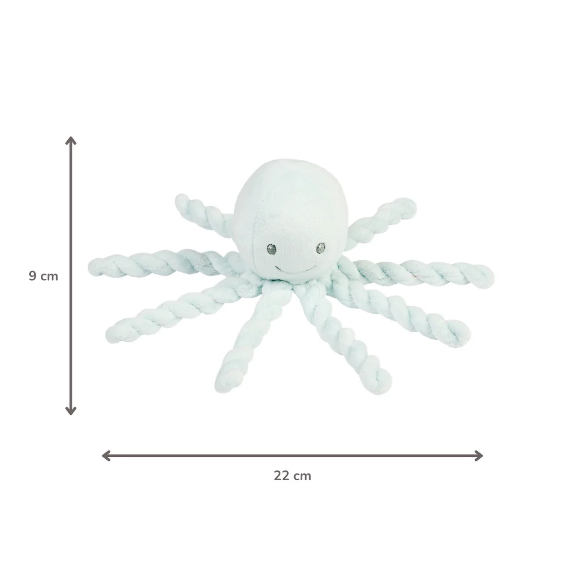 Nattou Kuscheltier Oktopus Pastellblau
