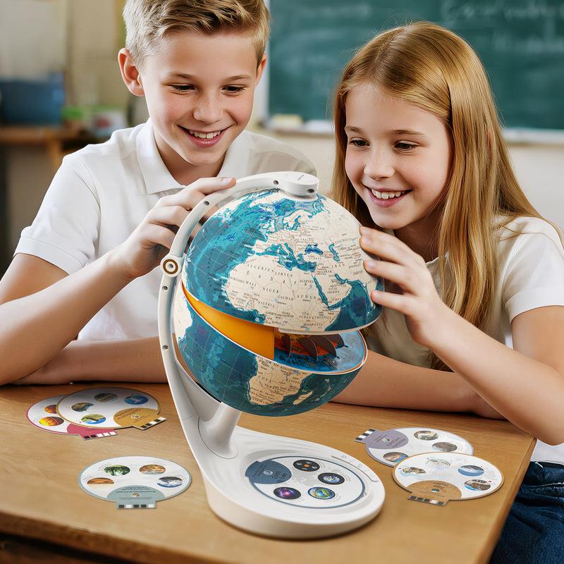 Topbright Science Can Science can Die Erde mit leuchtendem Kern & Quiz für Kinder