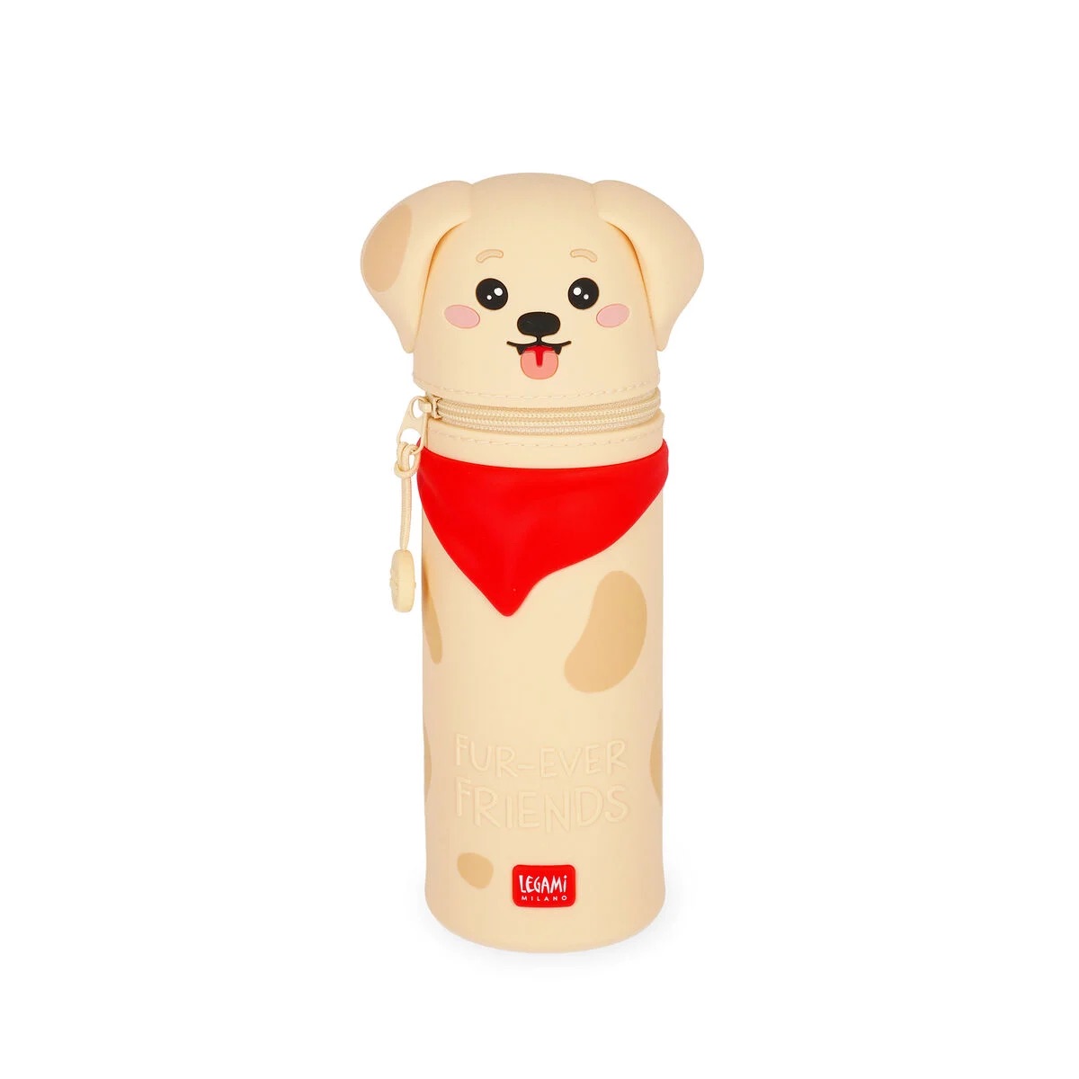 Legami 2-in-1-Federmäppchen aus Silikon - Kawaii Golden Legami 2-in-1-Federmäppchen aus Silikon - Kawaii Golden