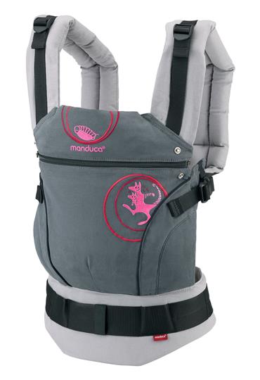 manduca First Kanga grau - pink manduca First Kanga grau - pink