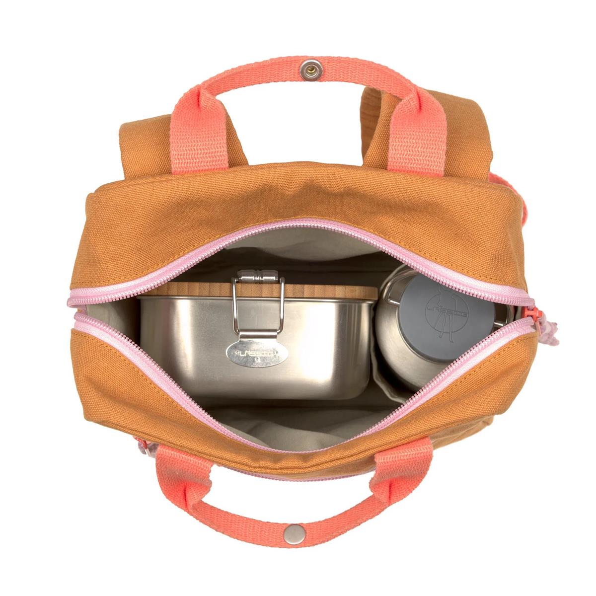 Lässig Kindergartenrucksack Square Little One & Me Karamell