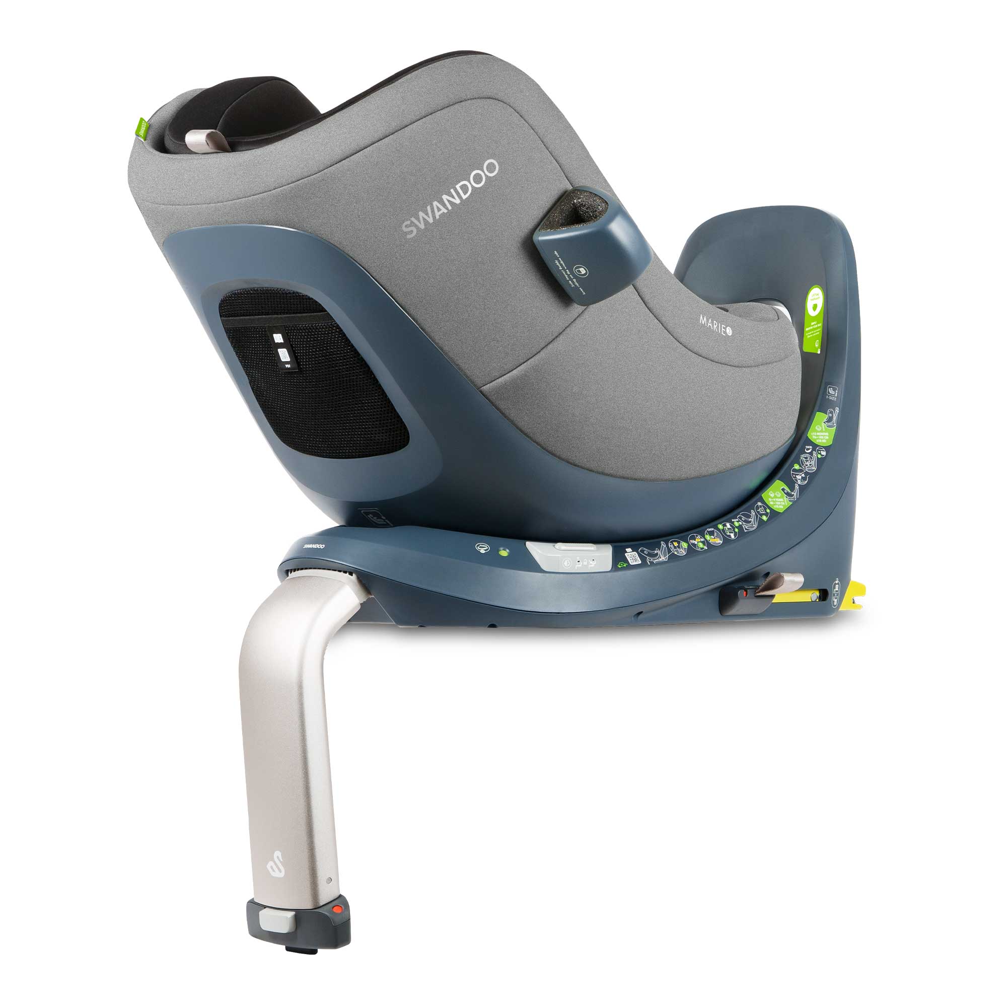 SWANDOO MARIE 5.0 i-Size Reboarder (40 – 105 cm/ 0 – 18 kg) 0+/1 Sesame Grey