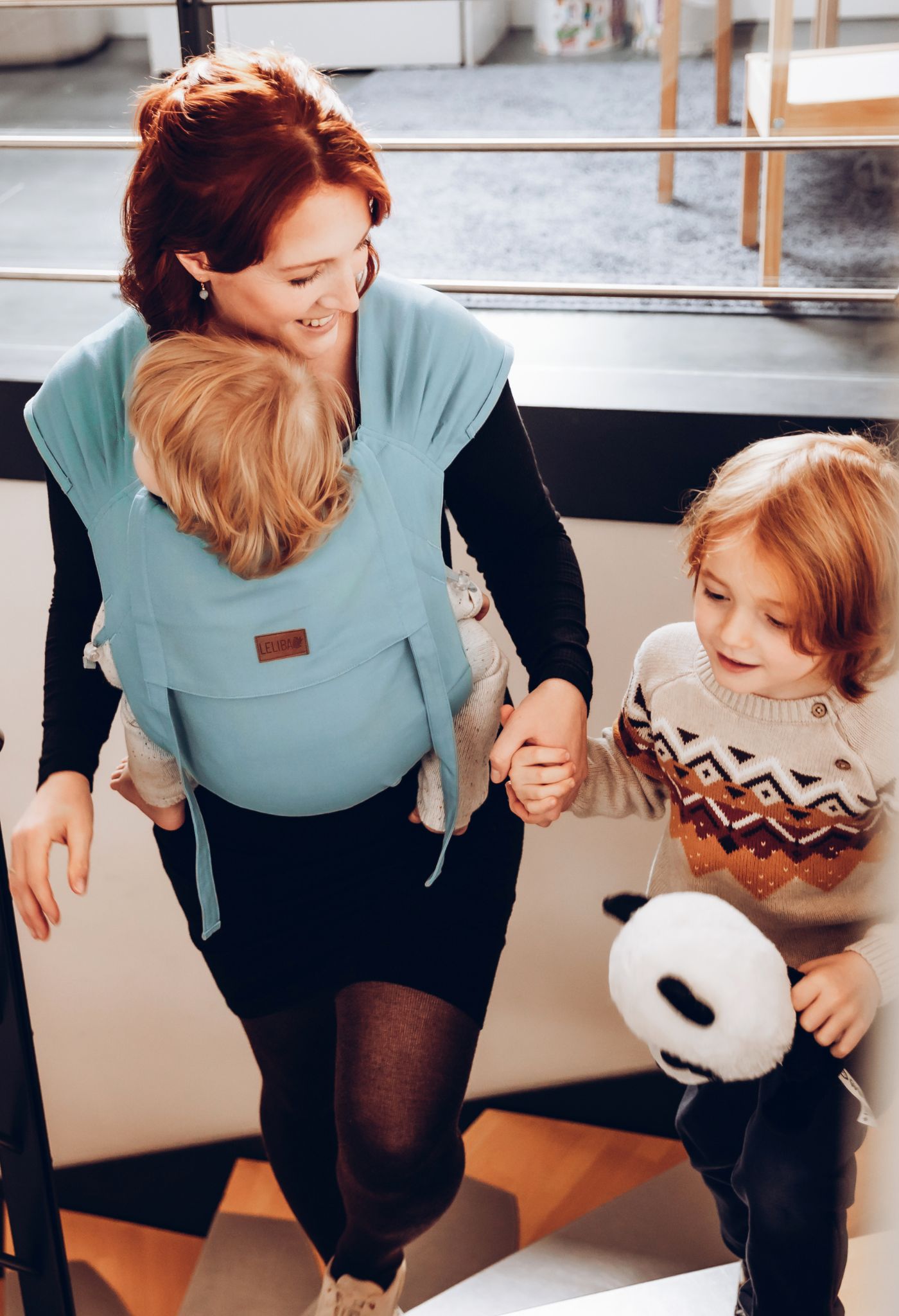 LELIBA Tai Babytrage mit Polster Leaf Kalliat LELIBA Tai Babytrage mit Polster Leaf Kalliat