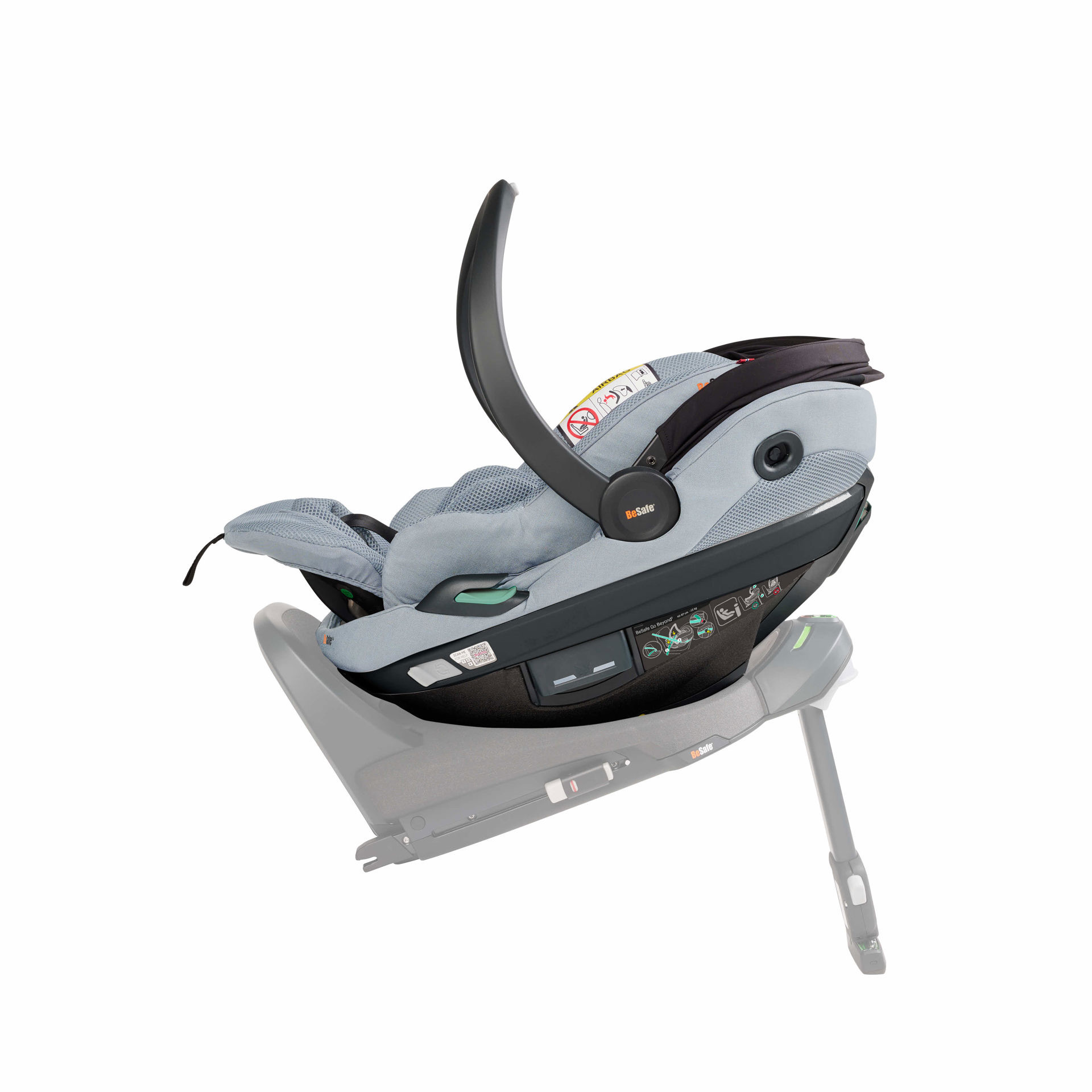 BeSafe Beyond Go Babyschale (40 - 87cm / 0 - 13 Kilo) Peak Mesh