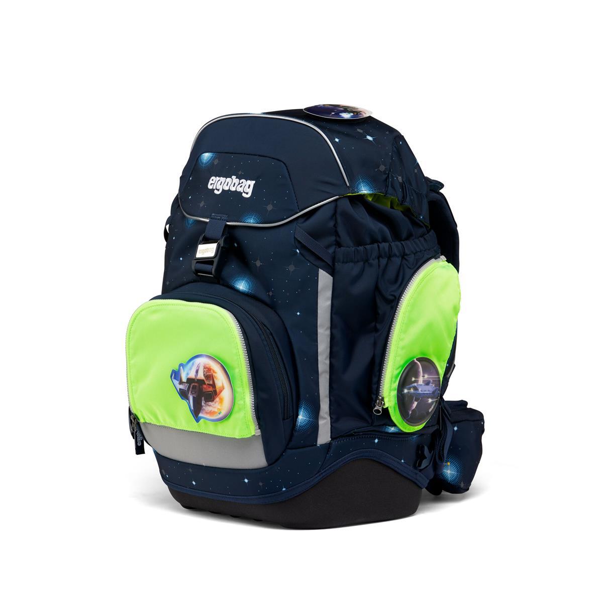 ergobag Fluo LED Zip Set Seitentaschen Grün ergobag Fluo LED Zip Set Seitentaschen Grün