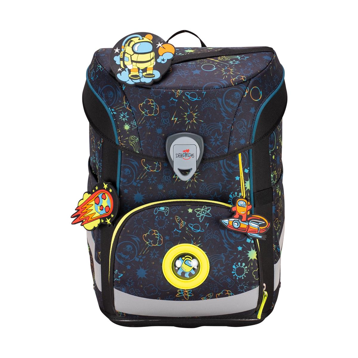 Der Die Das Schulranzen-Set Ergoflex Easy 2025 tlg. LED Crazy