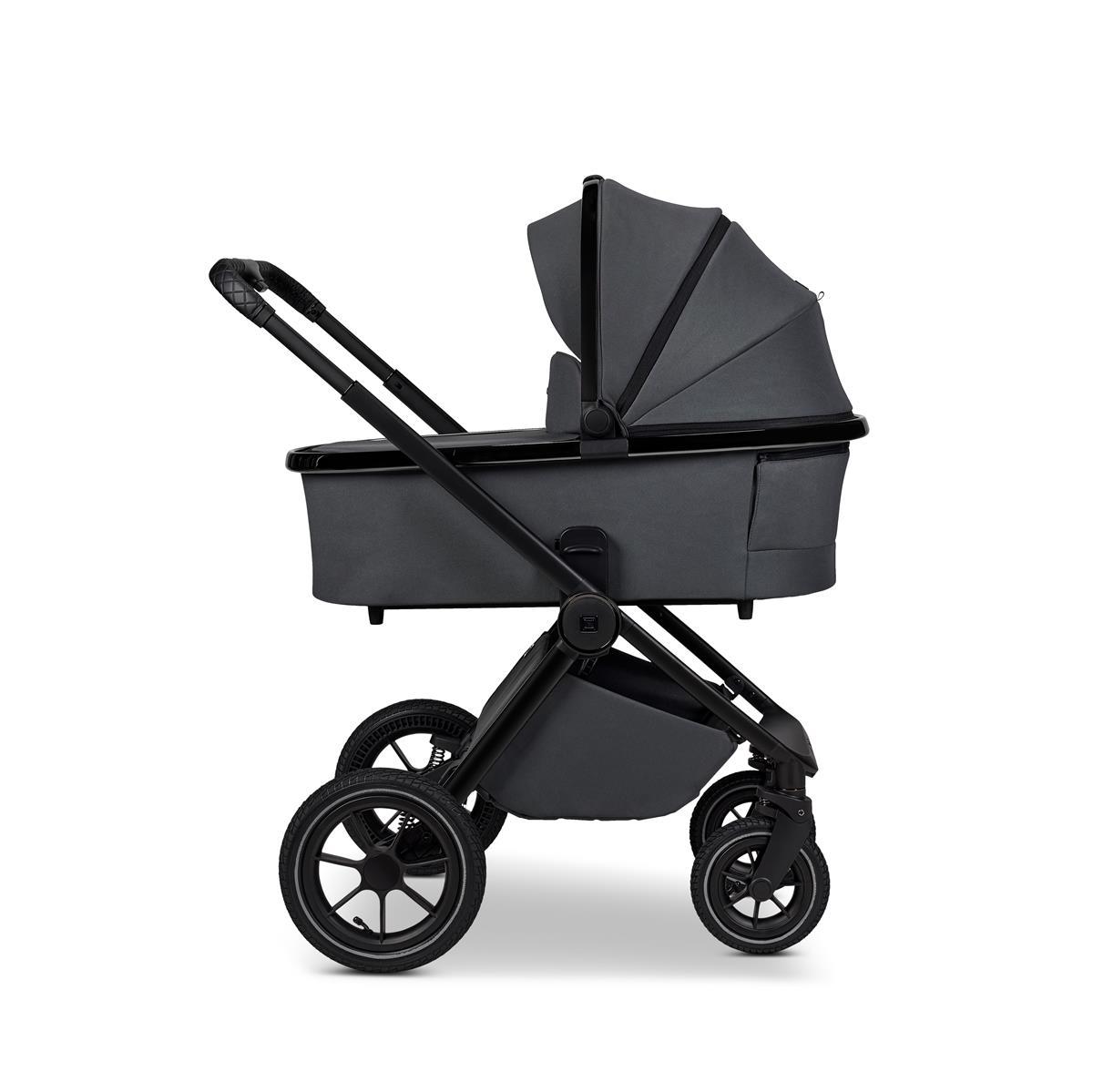 Moon GIO+ Kinderwagen-Set anthra / chrome Moon PIÙ Kinderwagen SET anthra / matt