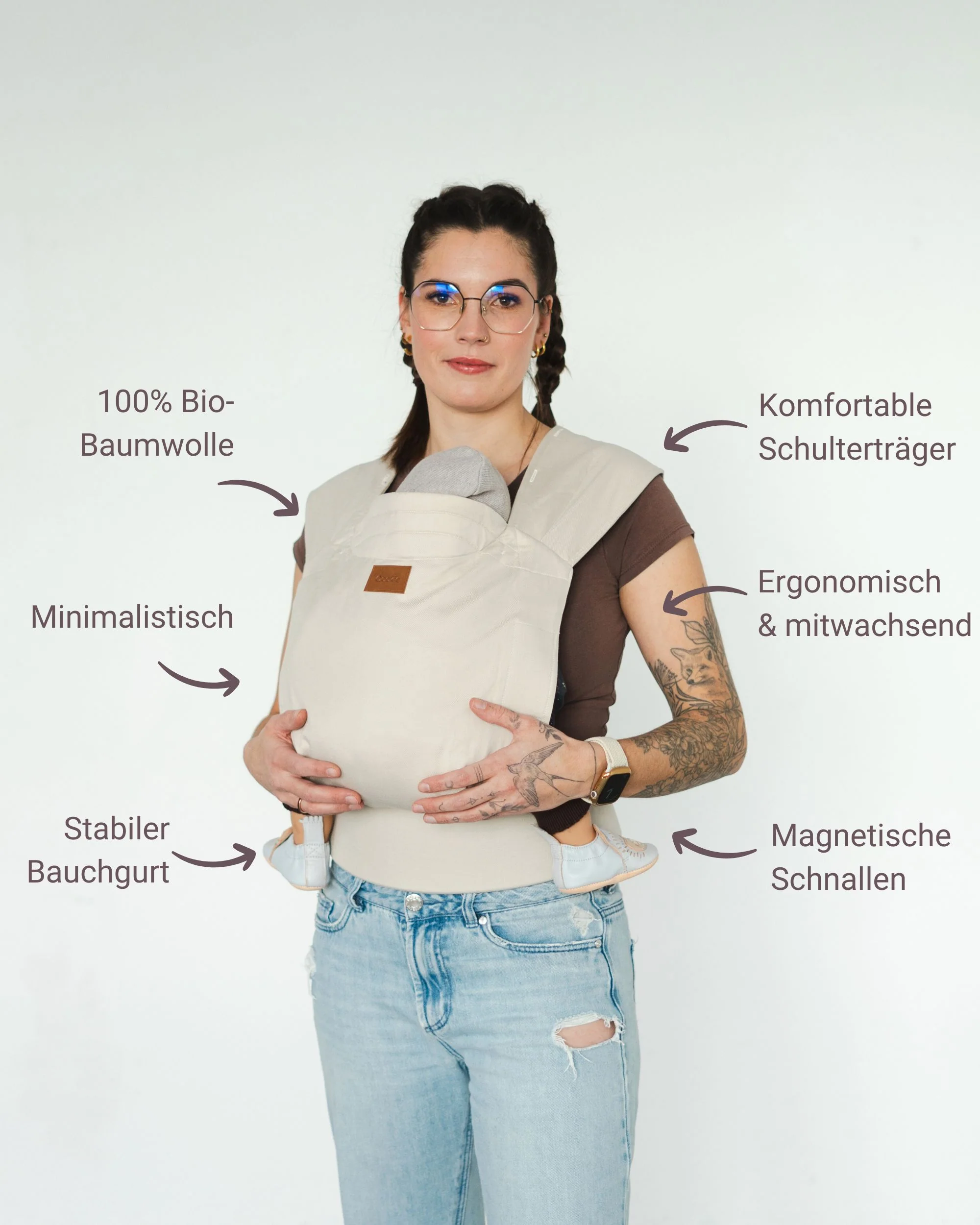 Qookie Vario Vollschnallentragehilfe Creme Qookie Vario Vollschnallentragehilfe Creme