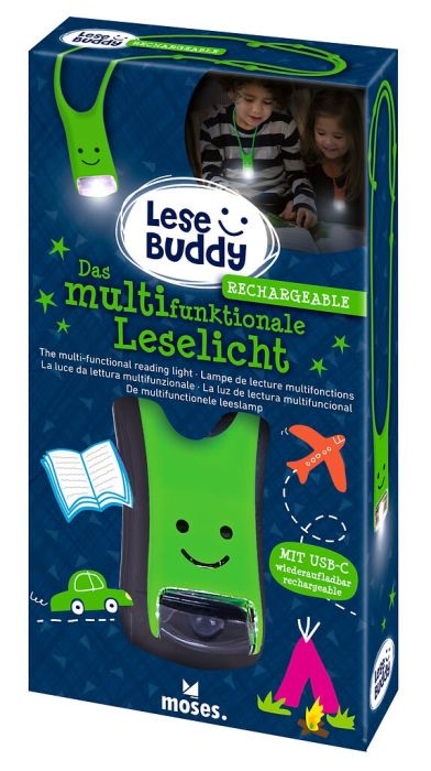 Moses Lese Buddy - Das multifunktionale Leselicht USB-C Neon Grün Moses Lese Buddy - Das multifunktionale Leselicht USB-C Neon Grün
