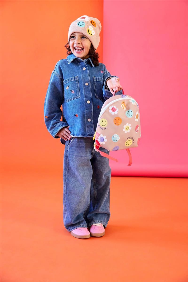 Lässig Mütze V-MASTER Beanie GOTS SmileyWorld® dusty rose 52-56