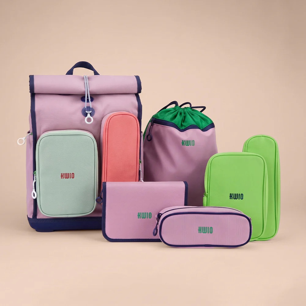 Kwio BAGG Schulranzen-Set MIXX Colibri