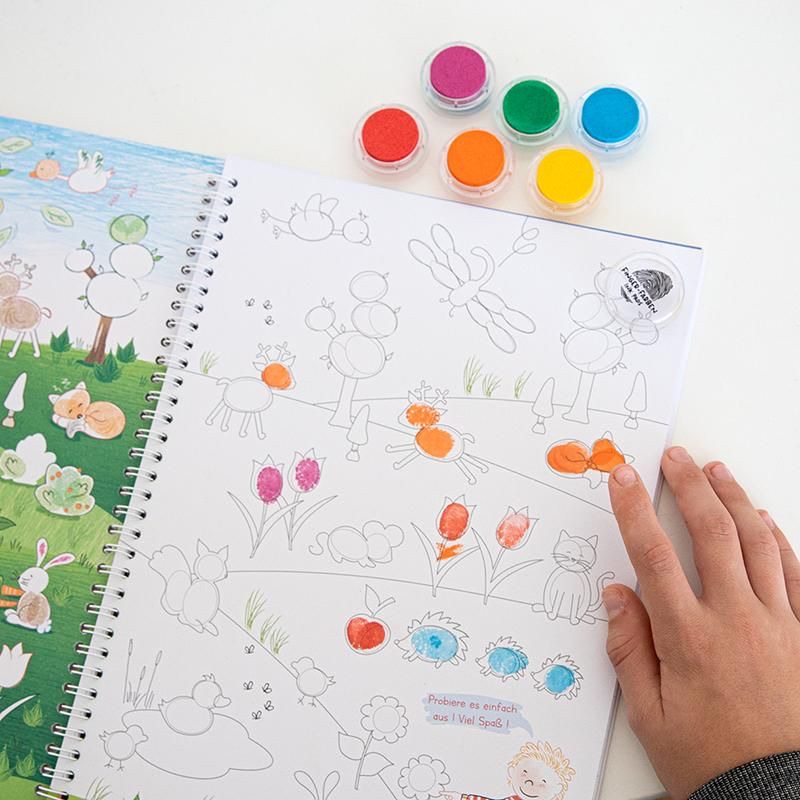 Trendhaus Malbuch Fingerstempel Kreativ-Malbuch Trendhaus Malbuch Fingerstempel Kreativ-Malbuch
