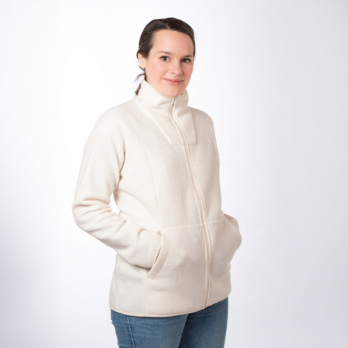 mamalila Fleece-Tragejacke Basel creme L