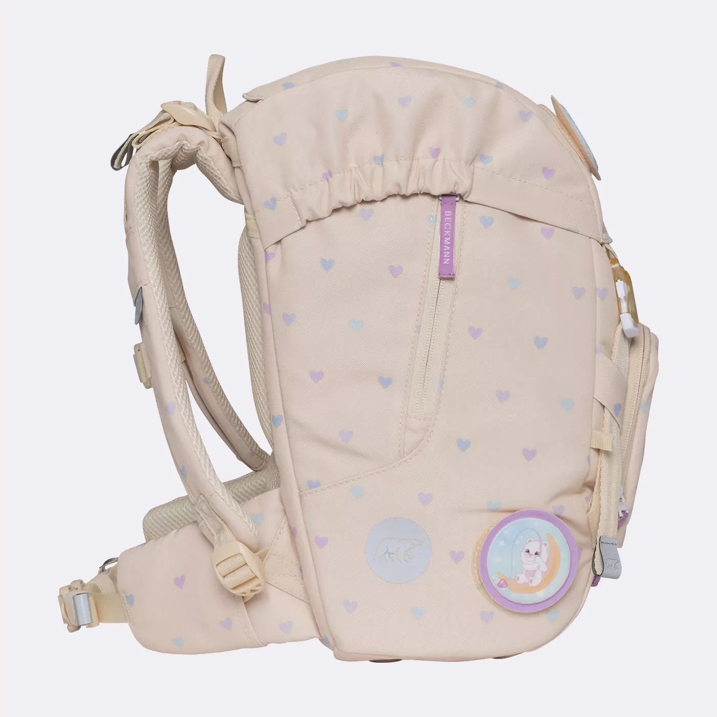 Beckmann Schulrucksack-Set Active Air FLX 6-teilig Yellow Heart