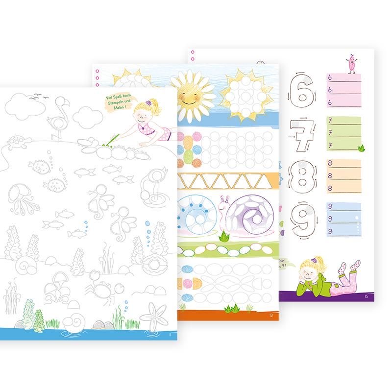 Trendhaus Malbuch Fingerstempel Kreativ-Malbuch Trendhaus Malbuch Fingerstempel Kreativ-Malbuch