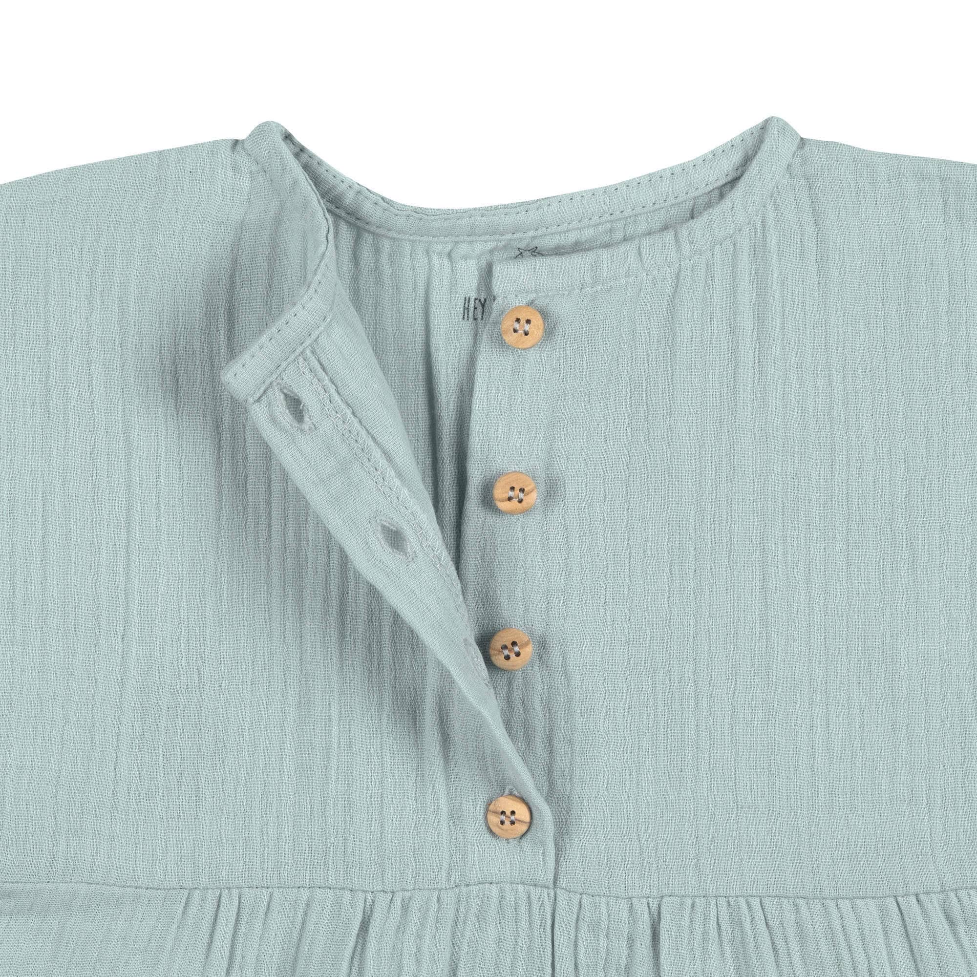 Lässig Kinderkleid - Bio Baumwolle Silbergrau 98/104