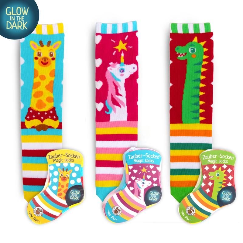 Trendhaus magischen Zauber-Socken ONE-Size Giraffe