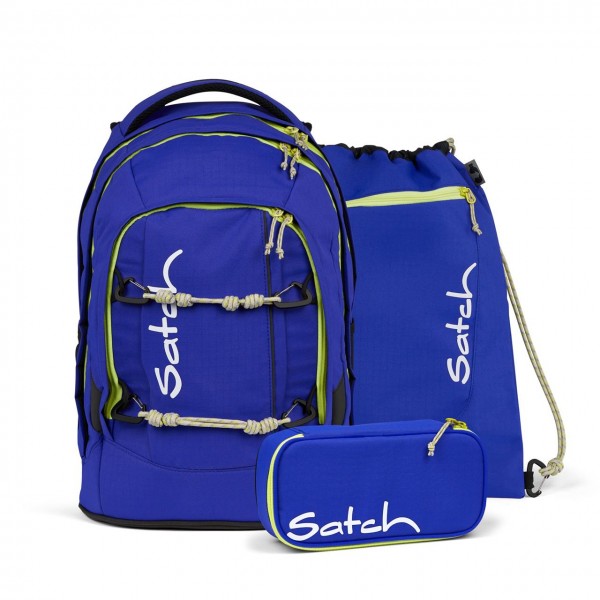 satch Pack Schulrucksack Blue Climber SET satch Pack Schulrucksack Blue Climber SET