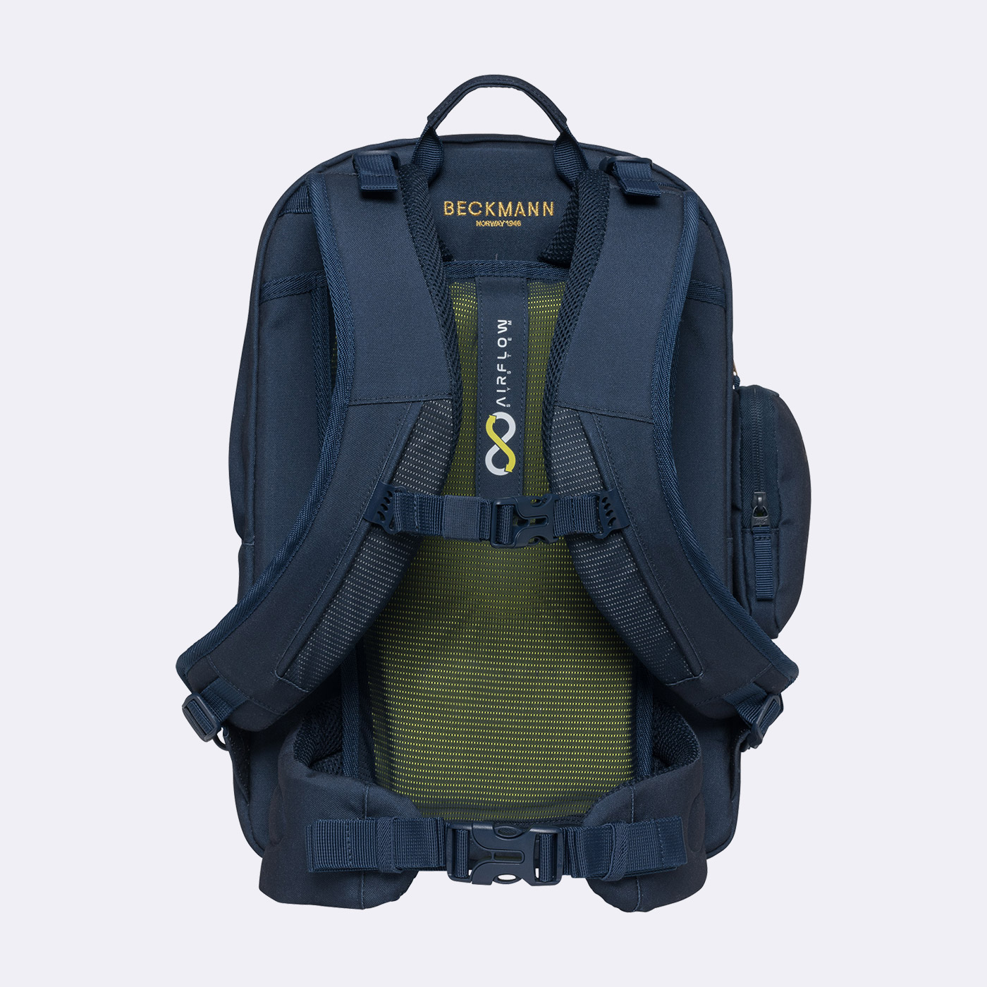 Beckmann Sport Air Schulrucksack Blue Gold Beckmann Sport Air Schulrucksack Blue Gold