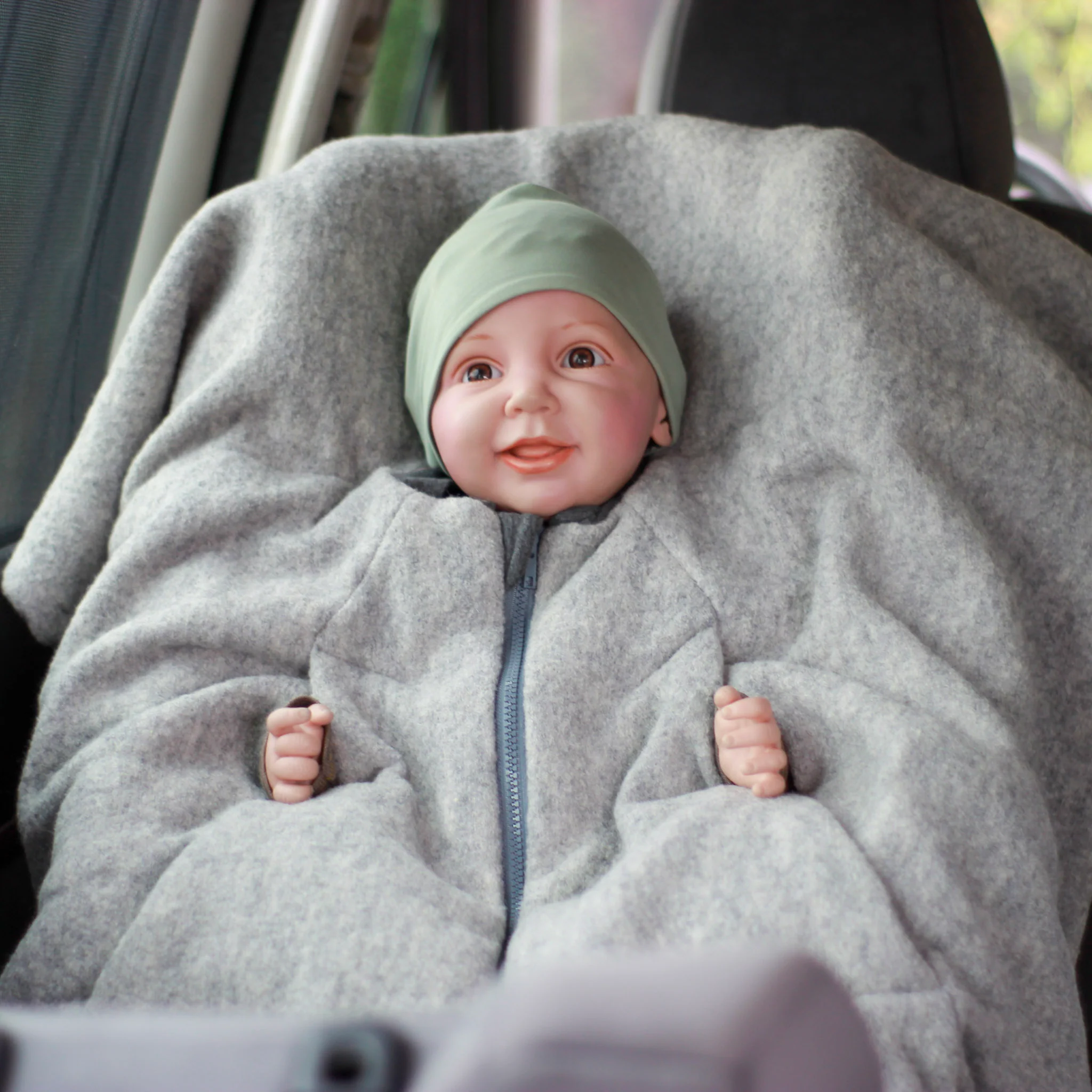 Kikkifax Wollwalk Kinderponchos Pure Grey Kikkifax Wollwalk Kinderponchos Pure Grey