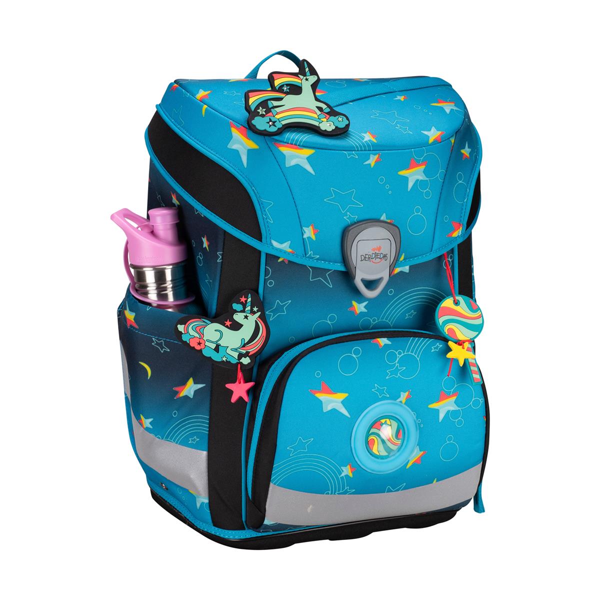 Der Die Das Schulranzen-Set Ergoflex Easy 2025 tlg. LED Rainbow Star Der Die Das Schulranzen-Set Ergoflex Easy 2025 tlg. LED Rainbow Star