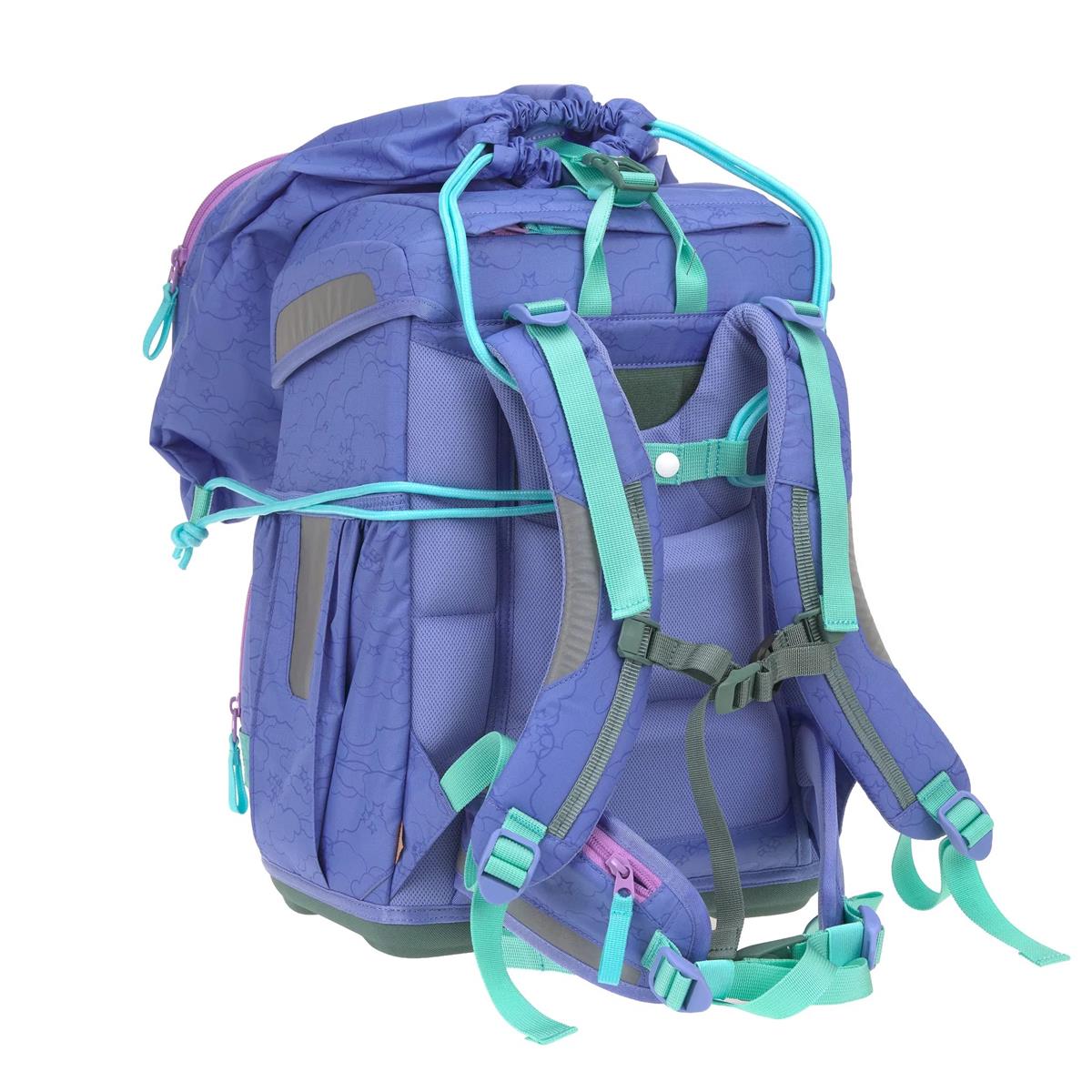 Lässig Schulranzen-Set Unique Light 2026 Wolken Lila