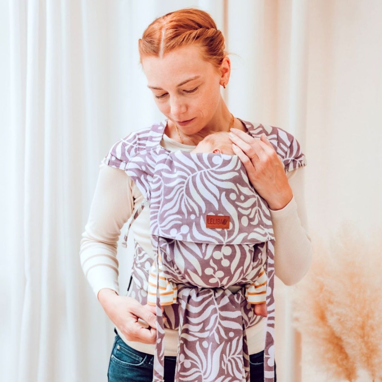 LELIBA Tai Babytrage mit Polster Bungi Rubus LELIBA Tai Babytrage mit Polster Bungi Rubus