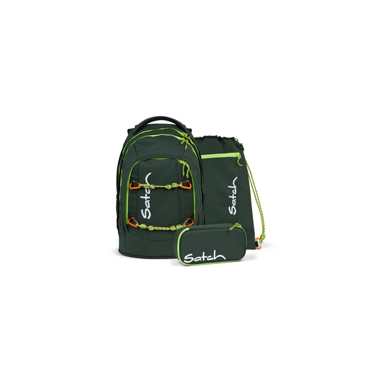satch Pack Schulrucksack Green Explorer SET