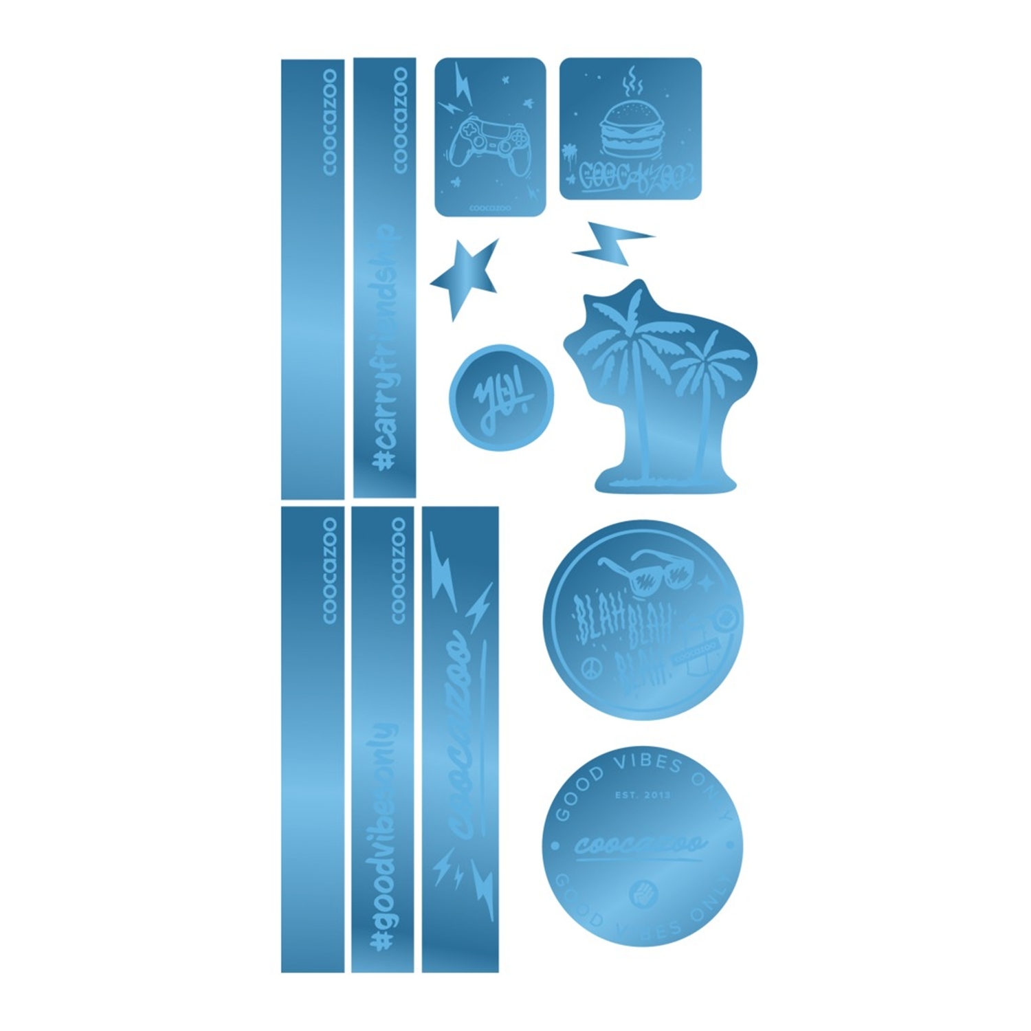 Coocazoo Reflektierendes Sticker-Set Blue
