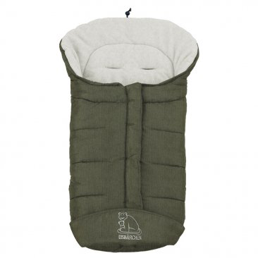 Heitmann Felle - Winterfußsack - Serie “Eisbärchen” - dunkelgrün meliert/naturweiß Heitmann Felle - Winterfußsack - Serie “Eisbärchen” - dunkelgrün meliert/naturweiß