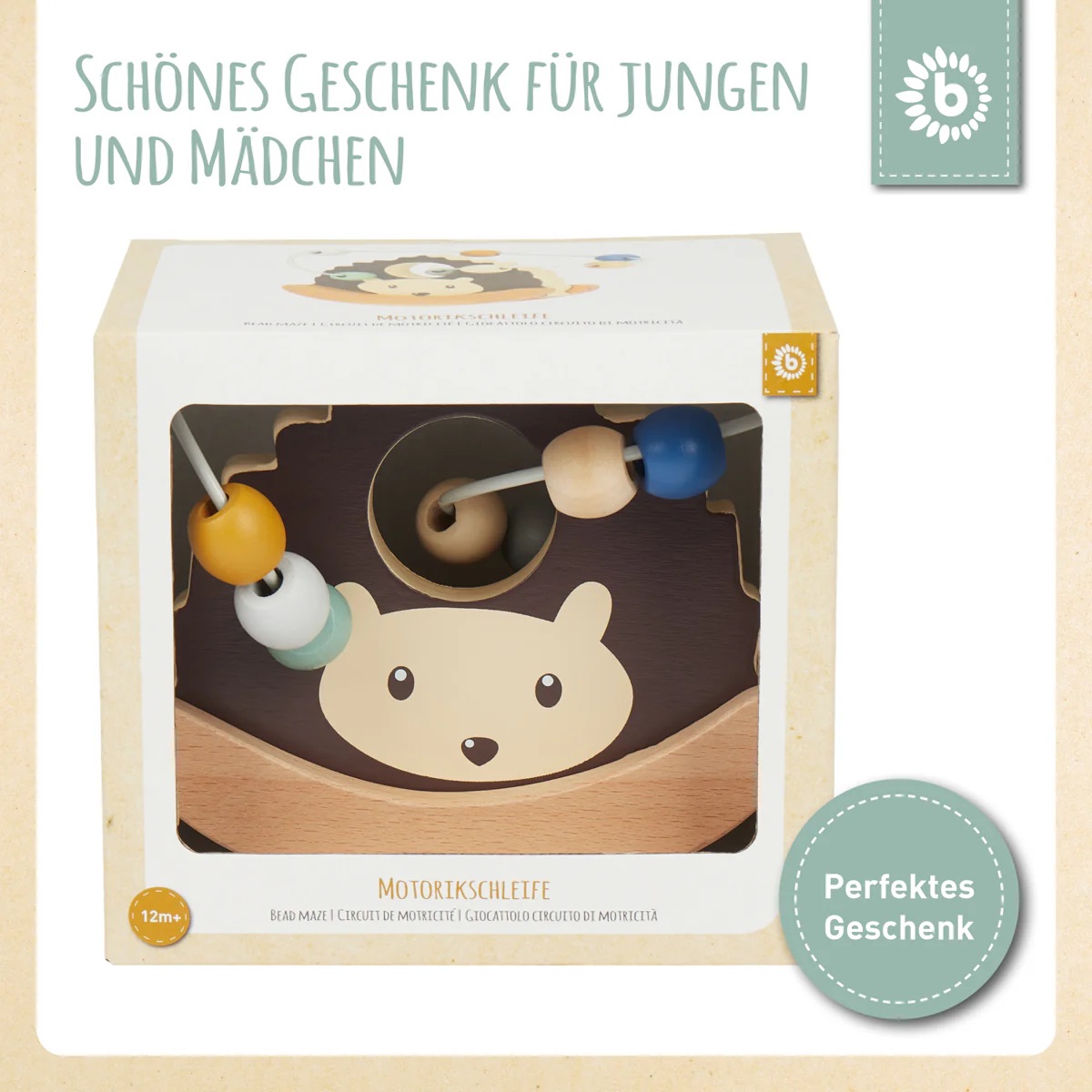 bieco Motorikschleife mit Wippe Igel bieco Motorikschleife mit Wippe Igel