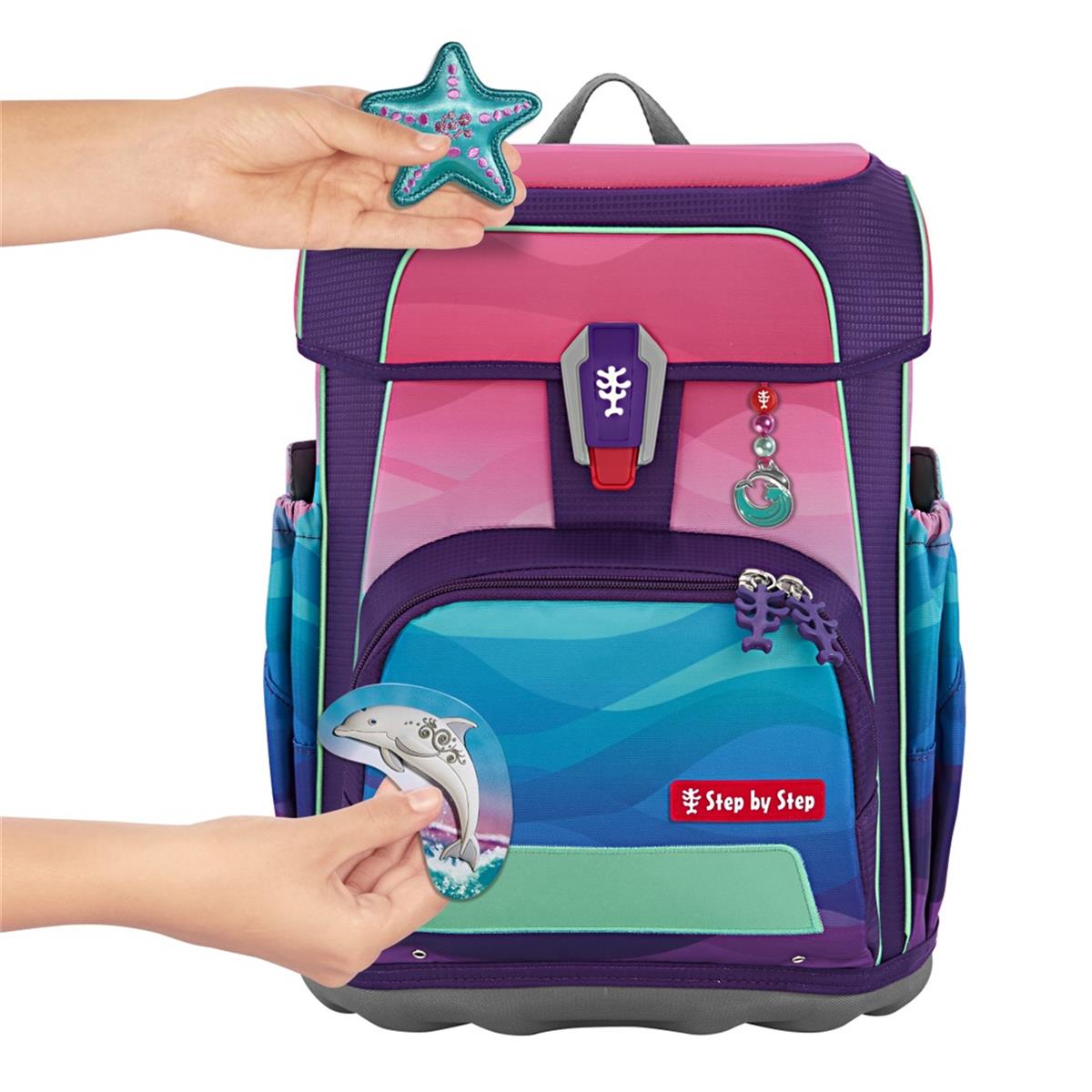 Step by Step Cloud Schulranzen-Set Limited Edition Ocean Dolphin Lana Step by Step Cloud Schulranzen-Set Limited Edition Ocean Dolphin Lana