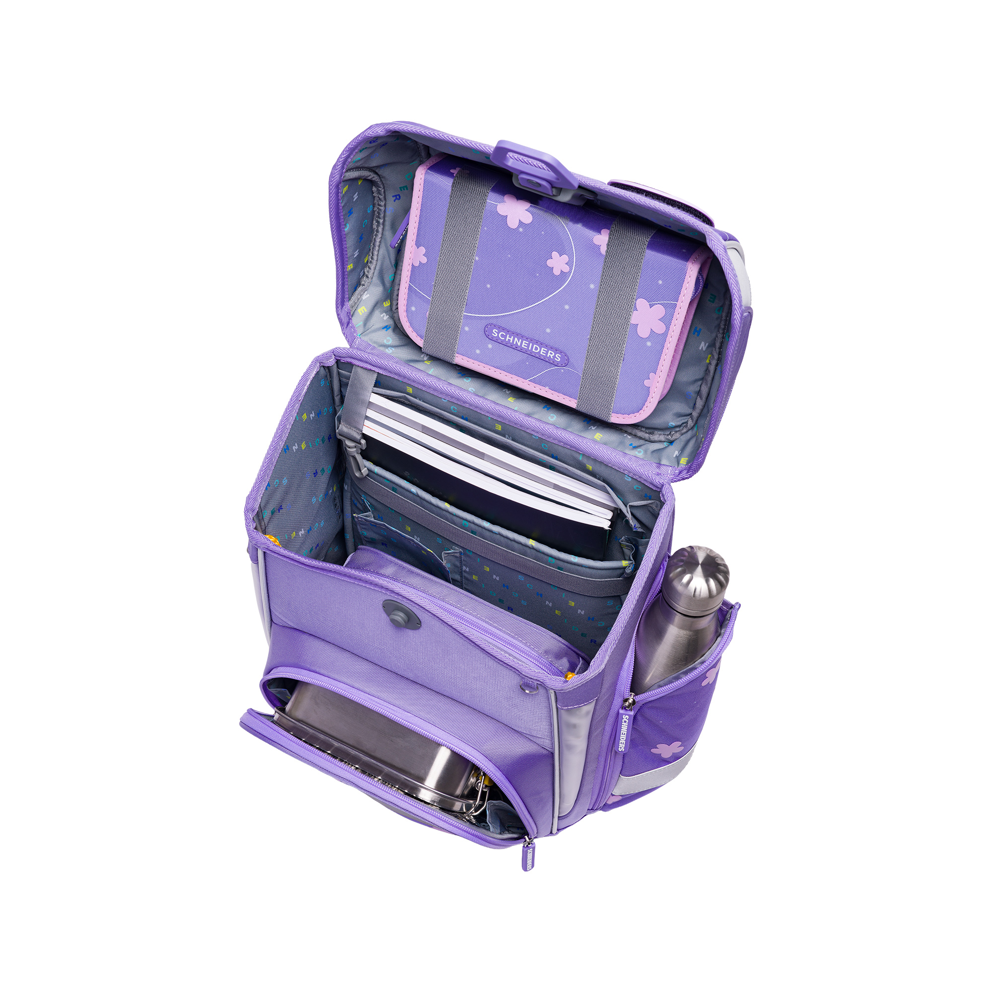 Schneiders Ergolite Schulranzen-Set 9-tlg. Flowery Schneiders Ergolite Schulranzen-Set 9-tlg. Flowery
