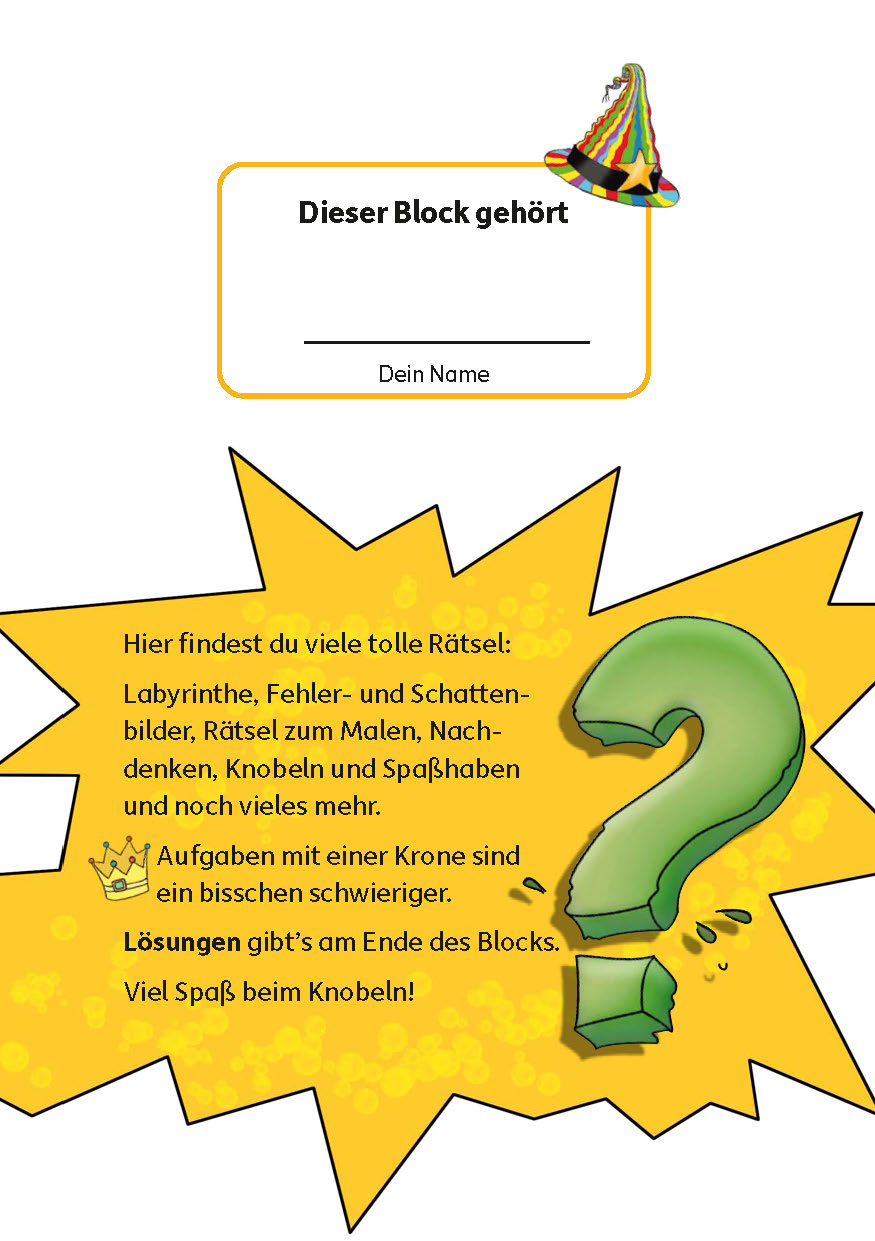 Hauschka Kunterbunte Rätselblöcke ab 4 Jahre, Band 2