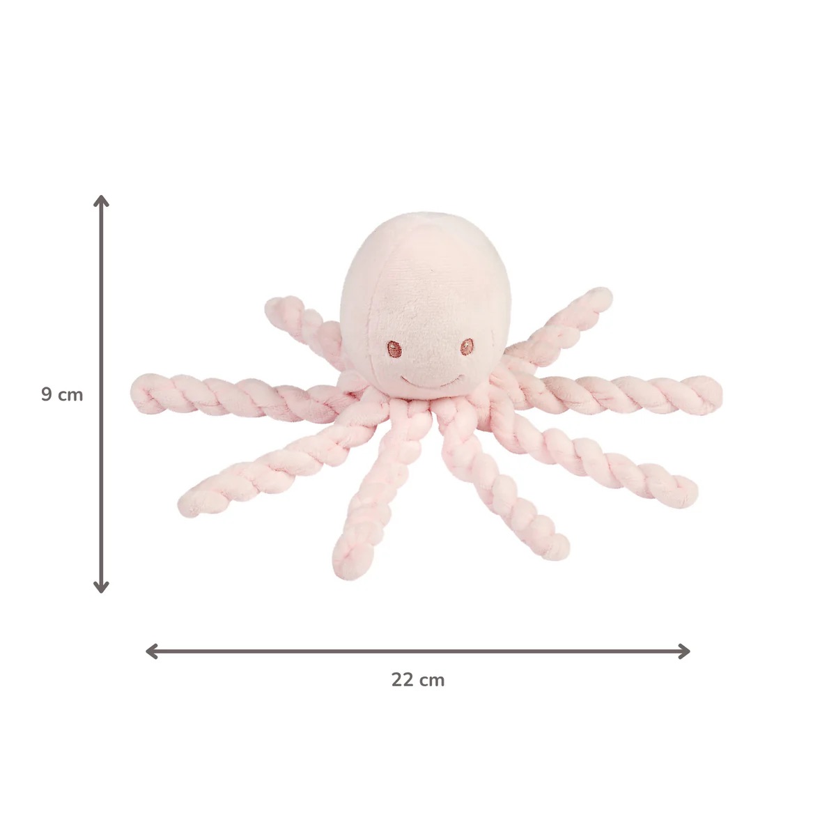 Nattou Kuscheltier Oktopus Pastellrosa