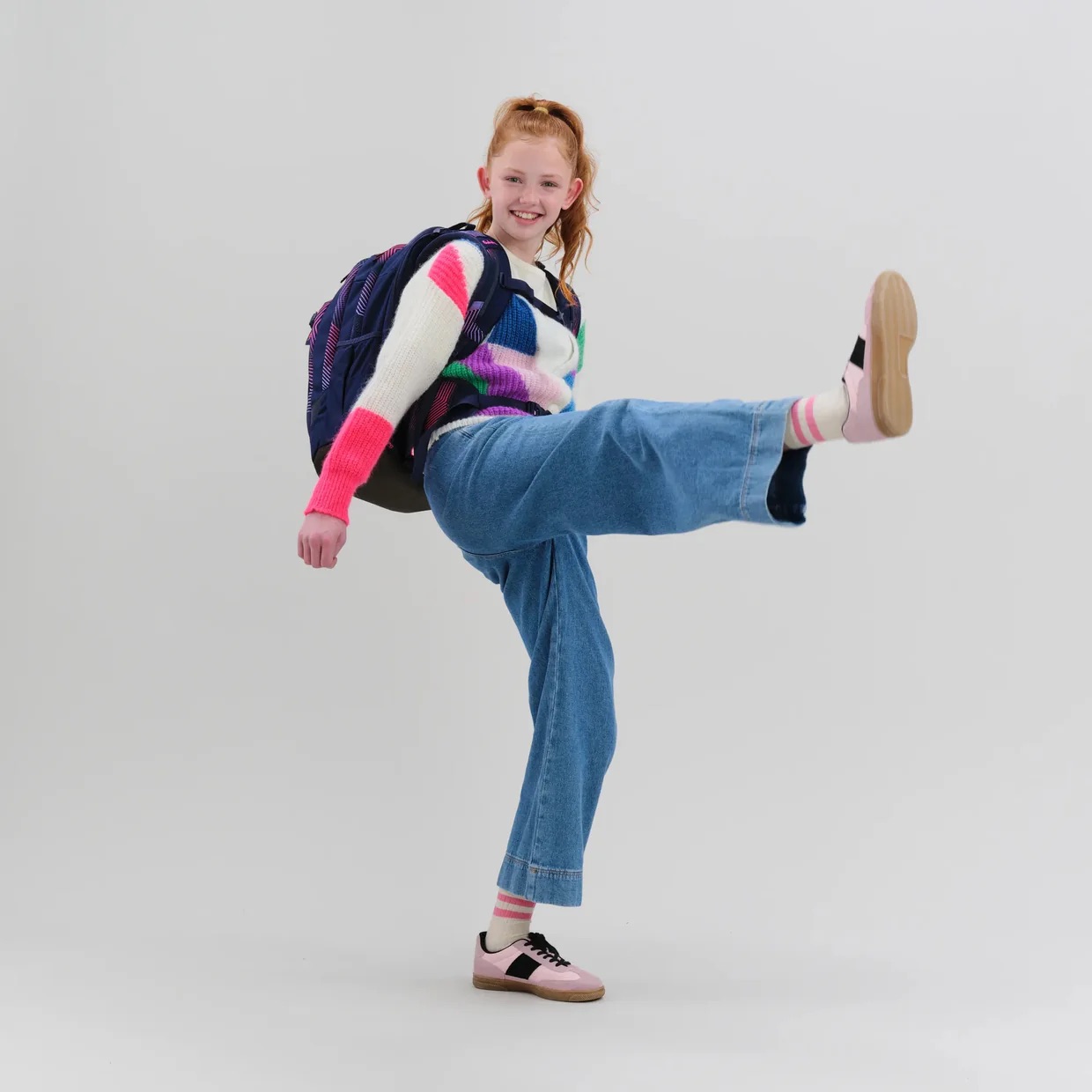 satch match plus Schulrucksack Seismic Pink