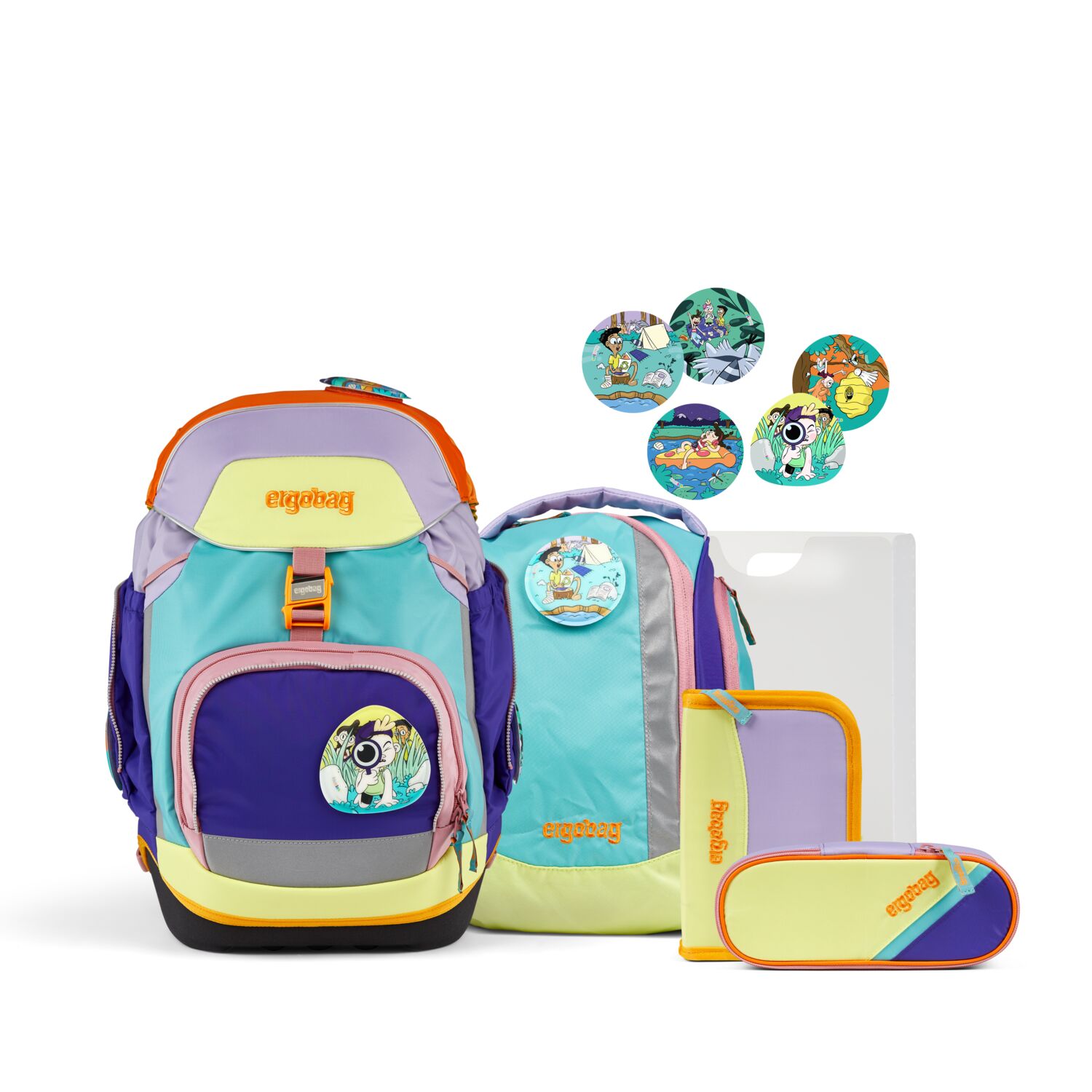 ergobag Schulranzen-Set Pack COMIC ADVENTURE EDITION NaturBärlebnis ergobag Schulranzen-Set Pack COMIC ADVENTURE EDITION NaturBärlebnis